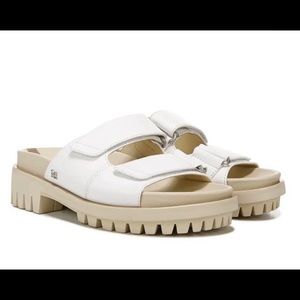 Brand New Sam Edelman White Leather Sandals Size 8 1/2